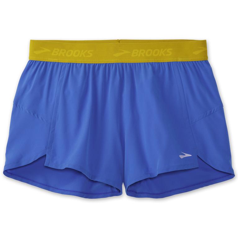 Brooks Chaser 3 Running Shorts - Women's - Bluetiful/Golden Hour (64801-ELHC)